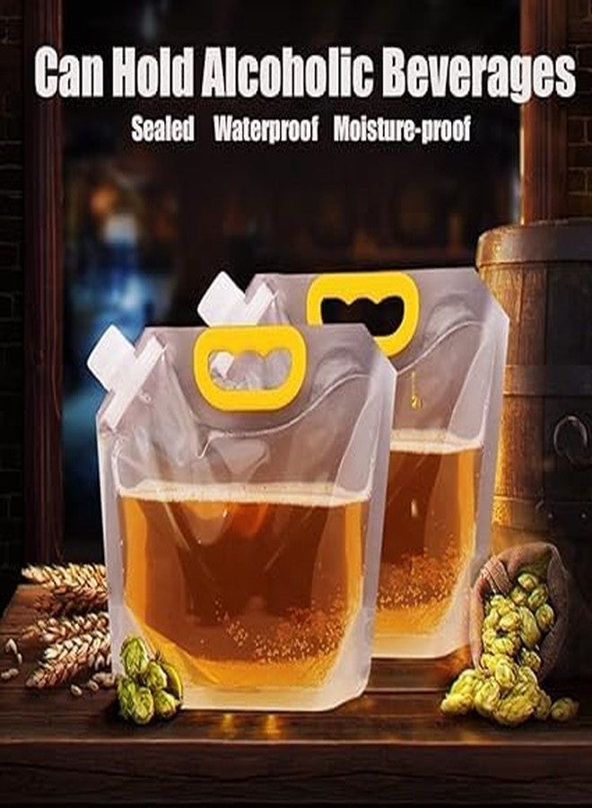 SYPM 5Pcs (1.5L) Reusable Grain Moisture Proof Sealed Bag Grain Storage Tank, Grain Rice Food Storage Bag Stand Up Pouch Bags With Portable Handle For Long Term Food Storage Container) - Image 3